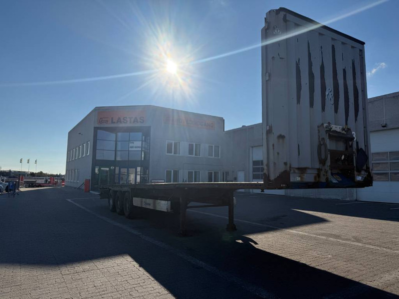 Krone Flatbed / Flachbettauflieger / Ladtrailer - Platós félpótkocsi: 1 kép. Krone Flatbed / Flachbettauflieger / Ladtrailer - Platós félpótkocsi: 1 kép.