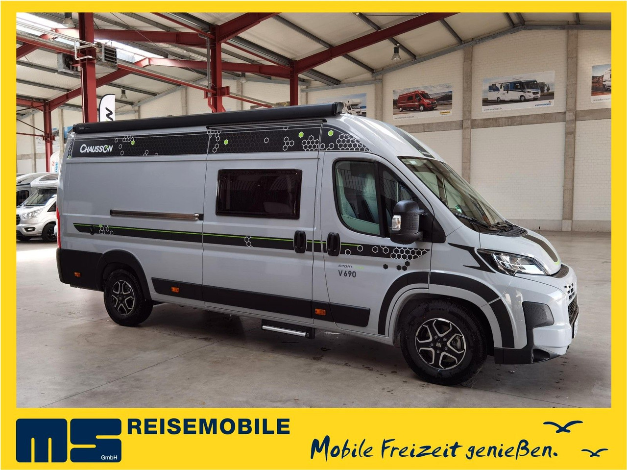 Chausson V690 SPORT LINE / 140PS-8G / XL -HUBBETT E.-BIKE - Kempingautó: 1 kép. Chausson V690 SPORT LINE / 140PS-8G / XL -HUBBETT E.-BIKE - Kempingautó: 1 kép.