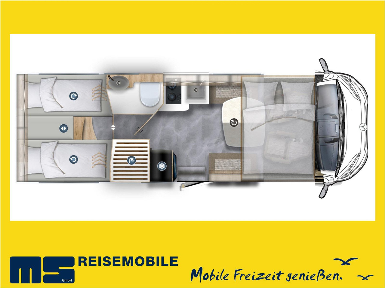 Eura Mobil INTEGRA LINE GT 726 EF /MB 170PS-9G / MOD.2025 - Integrált lakóautó: 2 kép. Eura Mobil INTEGRA LINE GT 726 EF /MB 170PS-9G / MOD.2025 - Integrált lakóautó: 2 kép.