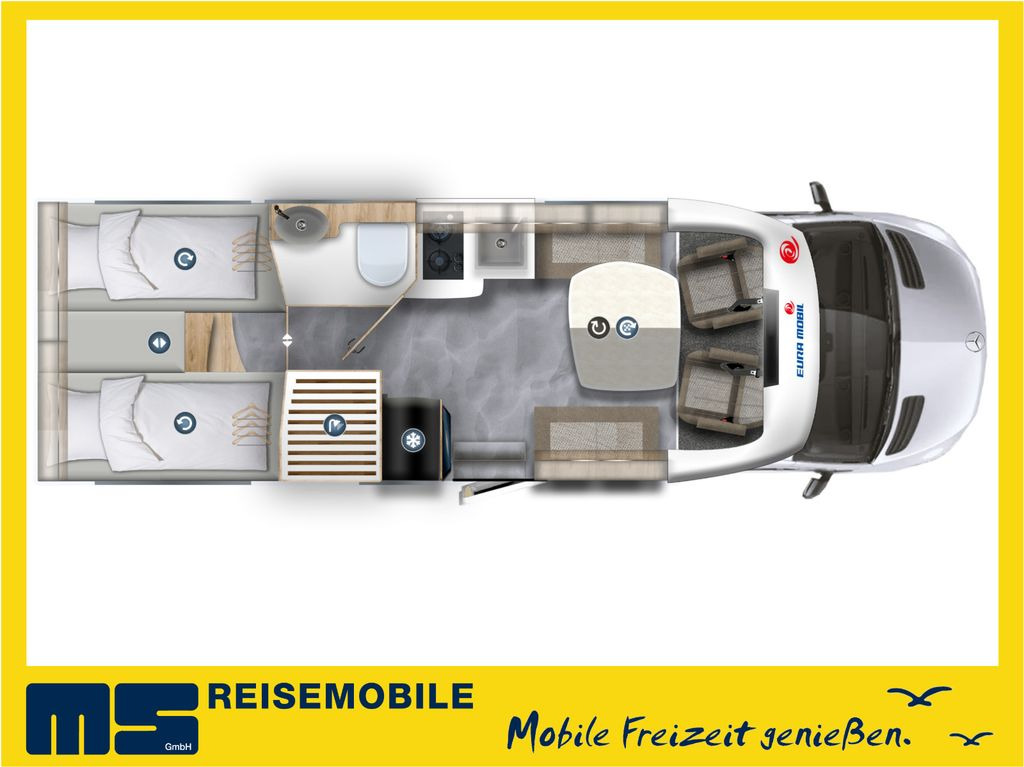 Eura Mobil PROFILA T 726 EF /-2024-/ MONDIAL-PLUS & S-PAKET - Félintegrált lakóautó: 2 kép. Eura Mobil PROFILA T 726 EF /-2024-/ MONDIAL-PLUS & S-PAKET - Félintegrált lakóautó: 2 kép.