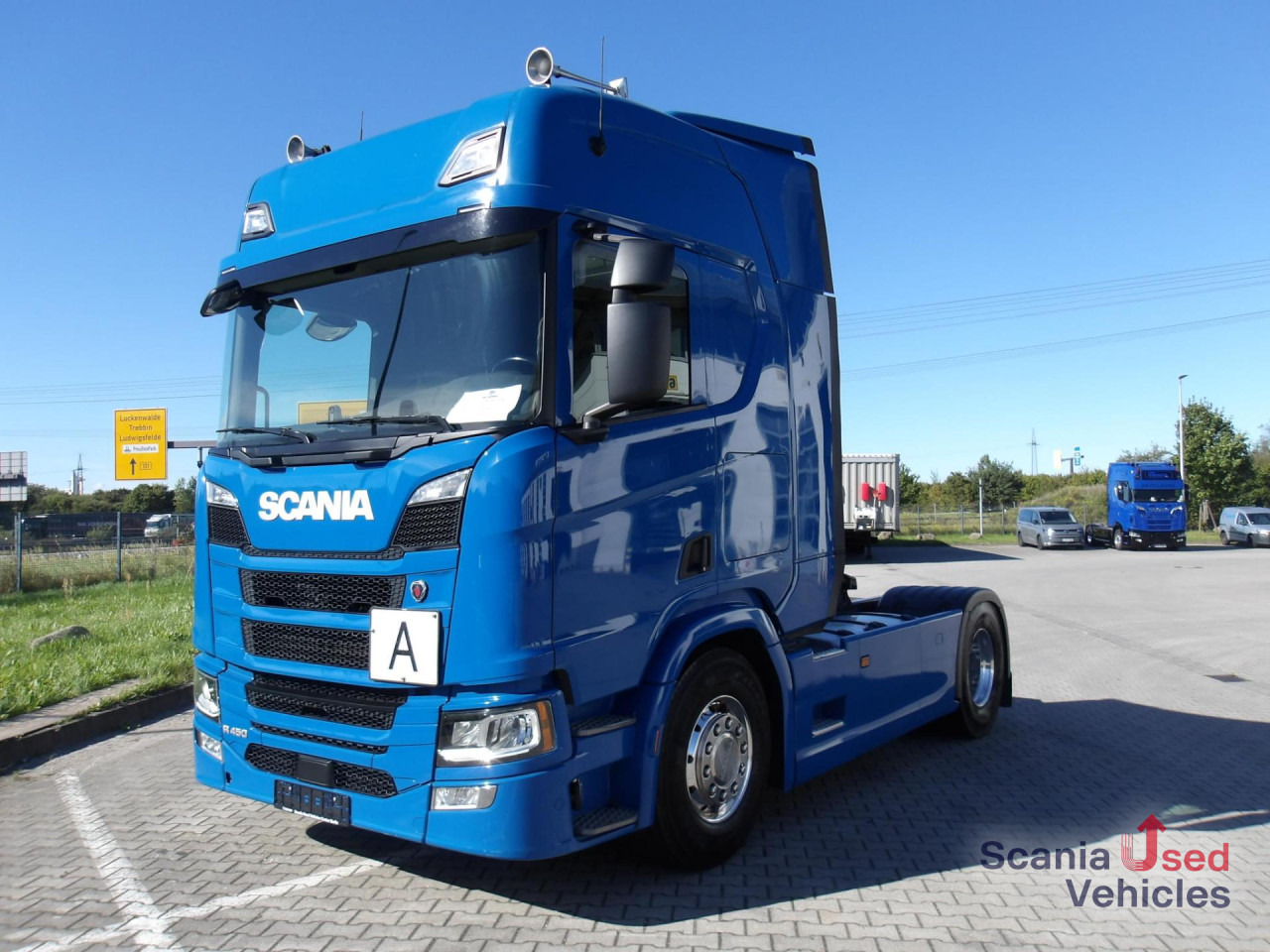 SCANIA R 450 A4x2NA / Hydraulikanlage / ALCOA / Navi - Nyergesvontató: 1 kép. SCANIA R 450 A4x2NA / Hydraulikanlage / ALCOA / Navi - Nyergesvontató: 1 kép.