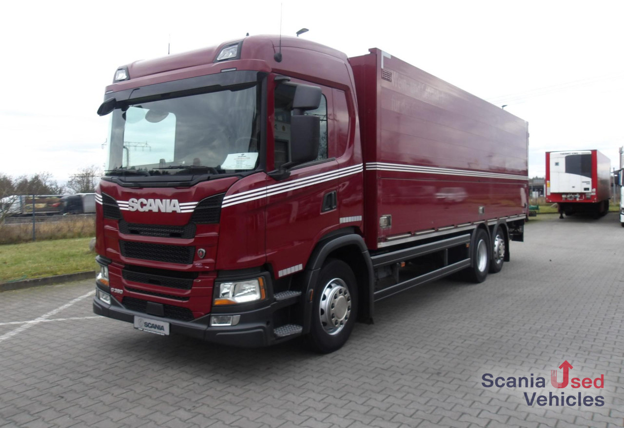 SCANIA G 360 B6x2*4NB / Full Air / Schwenkwand / 19 Pal. - Italszállító teherautó: 1 kép. SCANIA G 360 B6x2*4NB / Full Air / Schwenkwand / 19 Pal. - Italszállító teherautó: 1 kép.