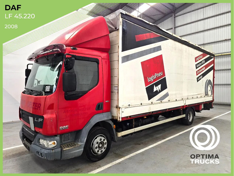 DAF LF 45 220 / EURO 5 / AIRCO / MANUEL / DHOLLANDIA 2000kg - Ponyvás teherautó: 1 kép. DAF LF 45 220 / EURO 5 / AIRCO / MANUEL / DHOLLANDIA 2000kg - Ponyvás teherautó: 1 kép.