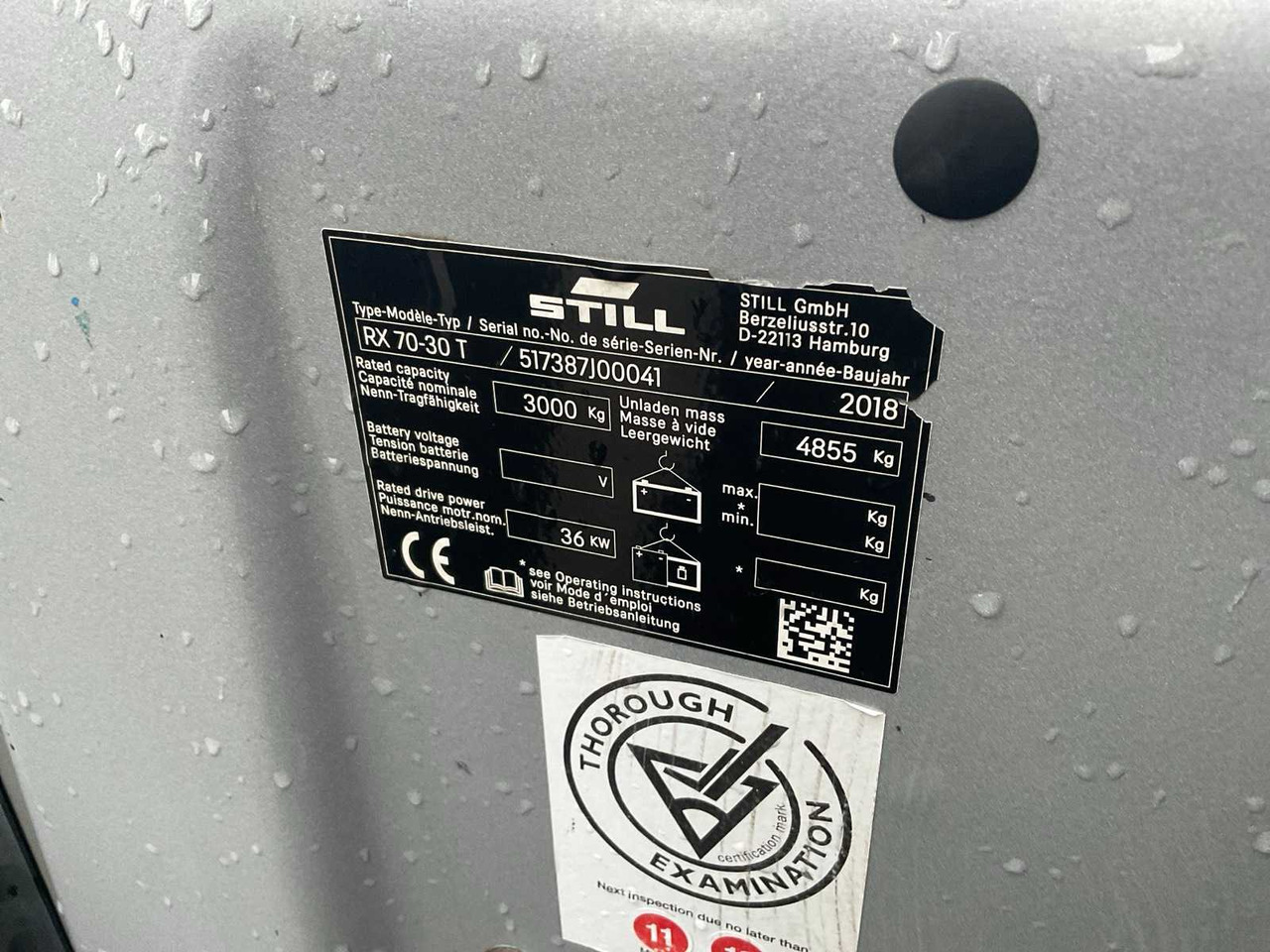 Villás targonca 2018 STILL RX 70-30T FORKLIFT: 13 kép. Villás targonca 2018 STILL RX 70-30T FORKLIFT: 13 kép.