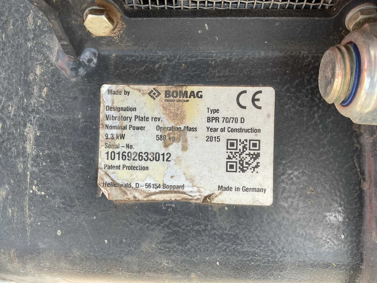 Bomag BPR 60/65 D/E - Lapvibrátor: 5 kép. Bomag BPR 60/65 D/E - Lapvibrátor: 5 kép.