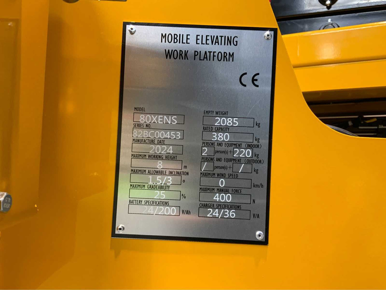 Emelő JD 80X: 20 kép.