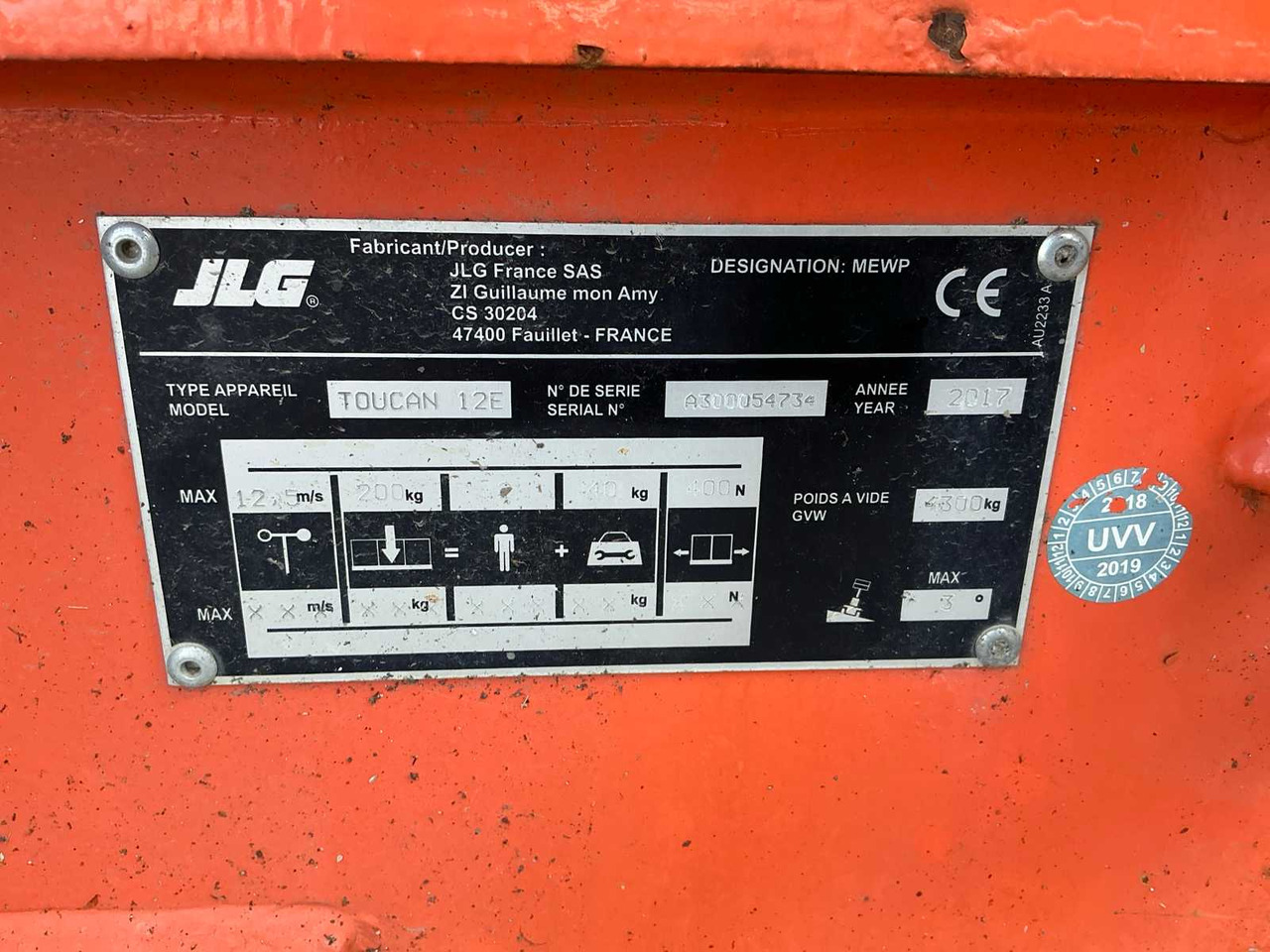 Emelő JLG Toucan 12E: 26 kép.