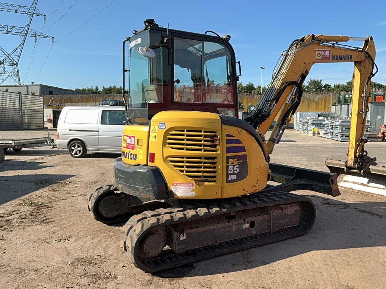 Komatsu PC55MR - Lánctalpas kotró: 4 kép. Komatsu PC55MR - Lánctalpas kotró: 4 kép.
