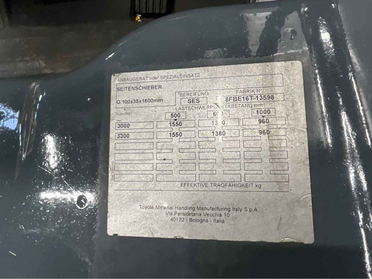 Villás targonca TOYOTA - 8FBE16T - FORKLIFT YEAR OF MANUFACTURE 2019- SPOONS 160CM - 7325 HOURS - SIDE-SHIFT: 15 kép. Villás targonca TOYOTA - 8FBE16T - FORKLIFT YEAR OF MANUFACTURE 2019- SPOONS 160CM - 7325 HOURS - SIDE-SHIFT: 15 kép.
