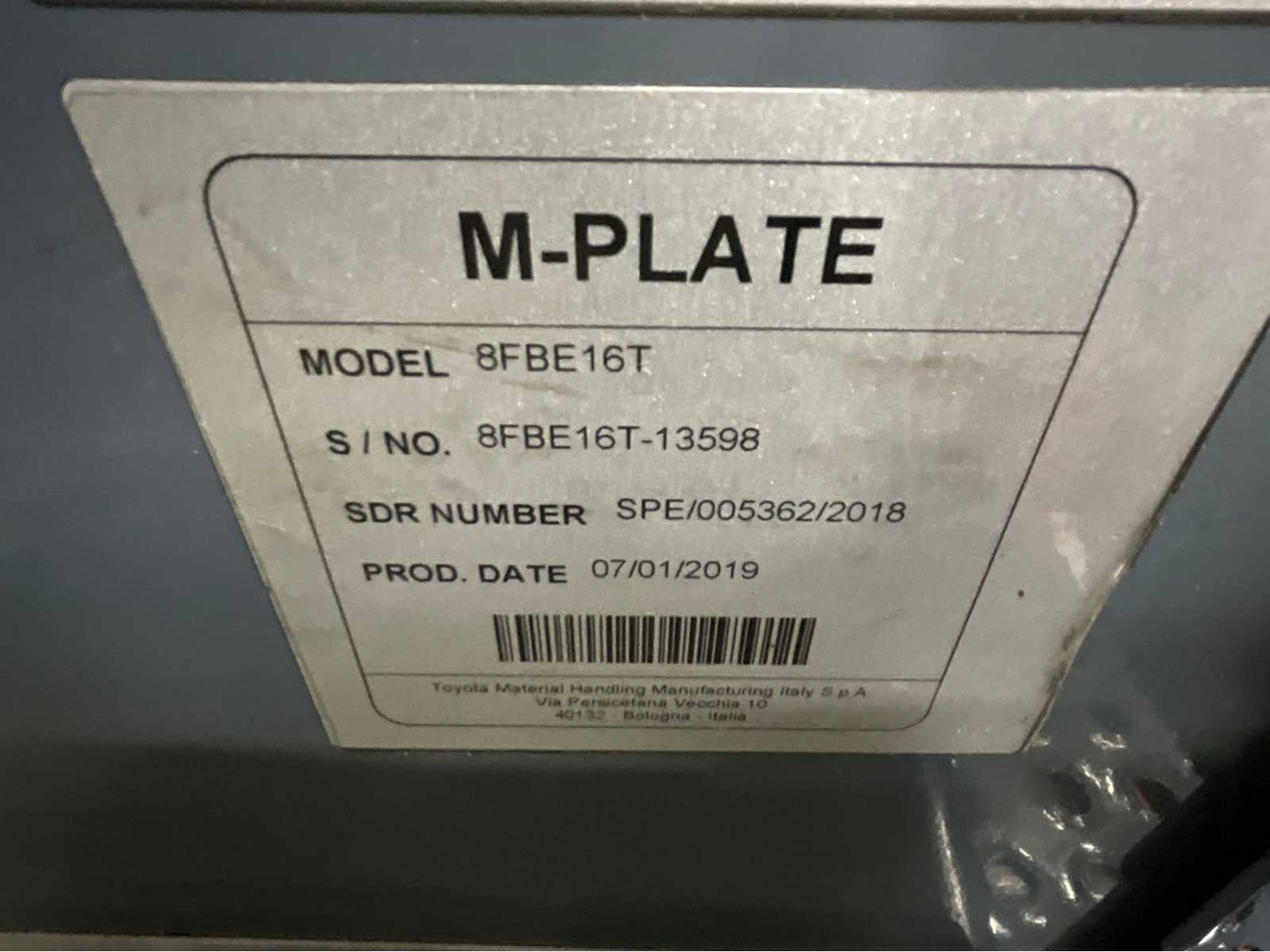 Villás targonca TOYOTA - 8FBE16T - FORKLIFT YEAR OF MANUFACTURE 2019- SPOONS 160CM - 7325 HOURS - SIDE-SHIFT: 16 kép. Villás targonca TOYOTA - 8FBE16T - FORKLIFT YEAR OF MANUFACTURE 2019- SPOONS 160CM - 7325 HOURS - SIDE-SHIFT: 16 kép.