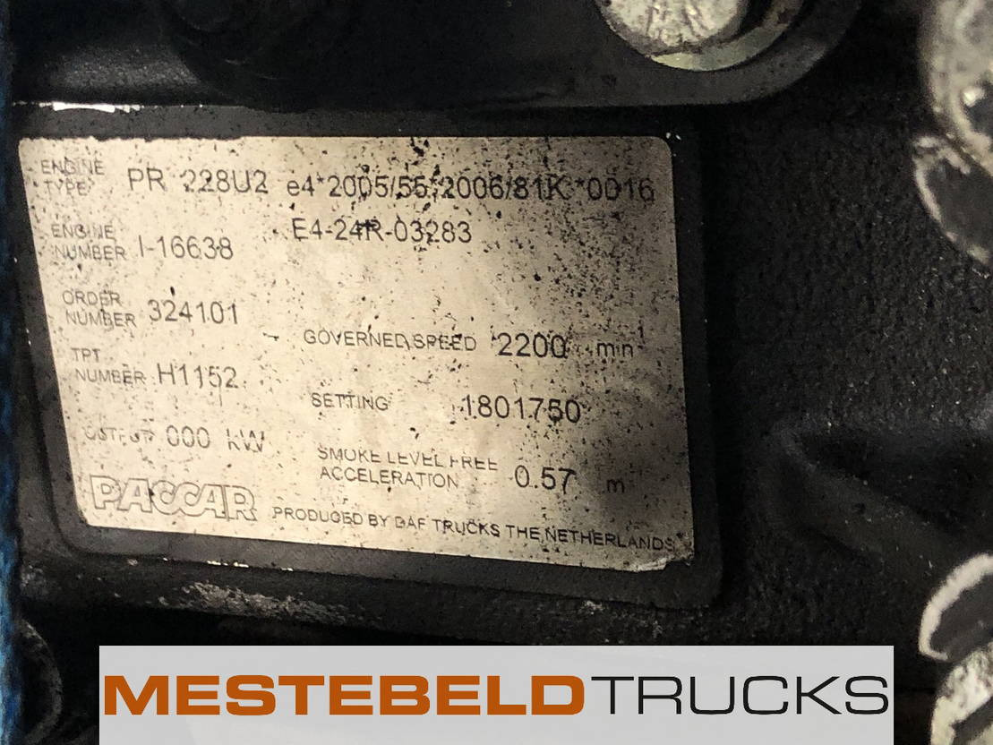 DAF Motor PR 228 U2 EEV - Motor - Teherautó: 5 kép. DAF Motor PR 228 U2 EEV - Motor - Teherautó: 5 kép.