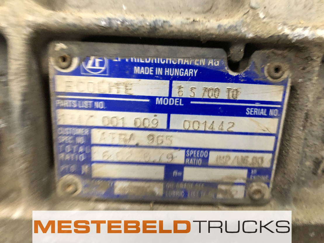 DAF Versnellingsbak 6S 700 TO mechanisch - Sebességváltó és alkatrészek - Teherautó: 5 kép. DAF Versnellingsbak 6S 700 TO mechanisch - Sebességváltó és alkatrészek - Teherautó: 5 kép.