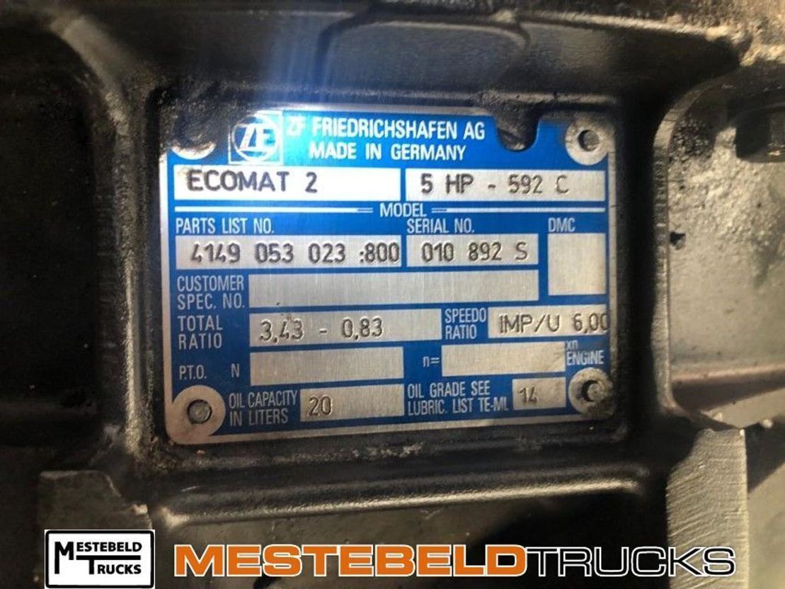 MAN Versnellingsbak 5HP 592C - Sebességváltó - Teherautó: 5 kép. MAN Versnellingsbak 5HP 592C - Sebességváltó - Teherautó: 5 kép.