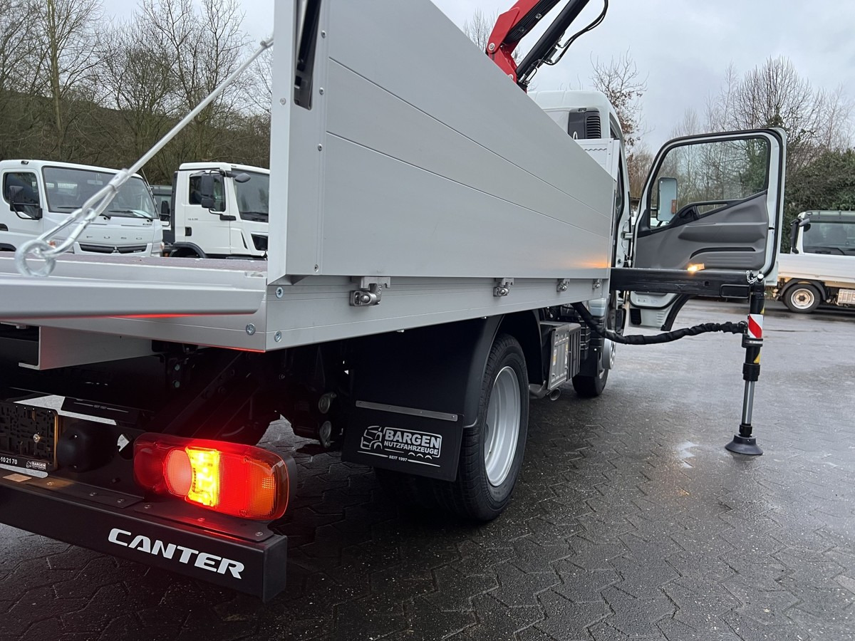 Új Platós kisteherautó FUSO 3S15 Alu Pritsche 2.80m Ladekran Funk!: 13 kép.