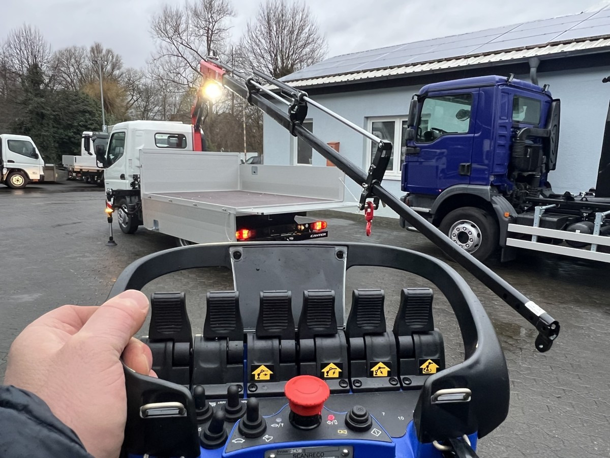 Új Platós teherautó, Darus autó FUSO 3S15 Alu Pritsche 2.80m Ladekran Funk! sofort ve: 15 kép.