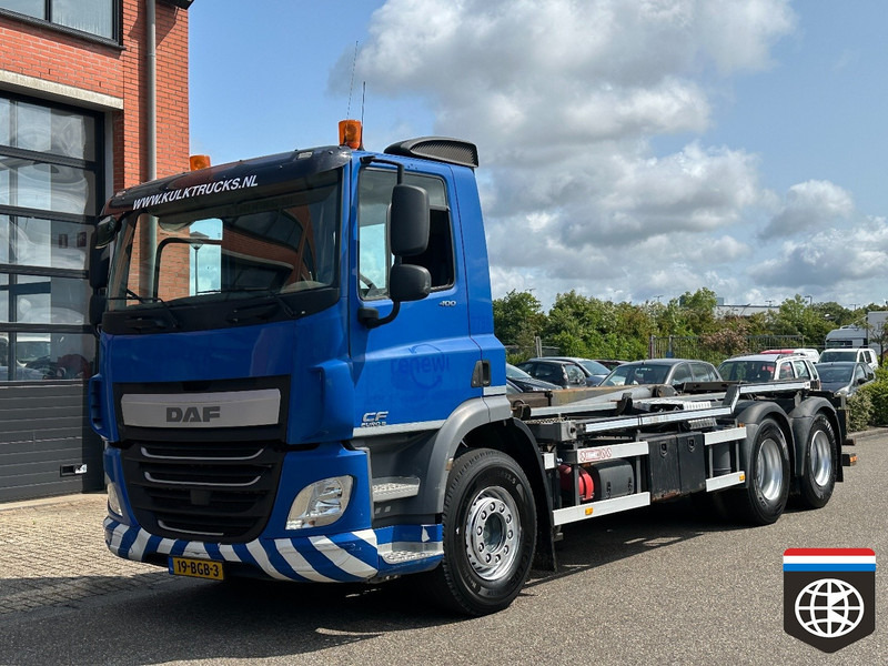 DAF CF 400 FAS VDL HOOKLIFT / HOLLAND TRUCK / VBK COVERING - Horgos rakodó teherautó: 2 kép. DAF CF 400 FAS VDL HOOKLIFT / HOLLAND TRUCK / VBK COVERING - Horgos rakodó teherautó: 2 kép.