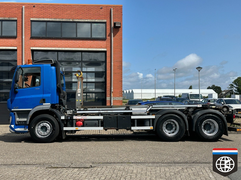 DAF CF 400 FAS VDL HOOKLIFT / HOLLAND TRUCK / VBK COVERING - Horgos rakodó teherautó: 3 kép. DAF CF 400 FAS VDL HOOKLIFT / HOLLAND TRUCK / VBK COVERING - Horgos rakodó teherautó: 3 kép.