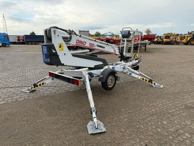 Dino 120 T, Arbeitshöhe 12m, Hydr. Radantrieb - Emelőkosaras utánfutó: 3 kép. Dino 120 T, Arbeitshöhe 12m, Hydr. Radantrieb - Emelőkosaras utánfutó: 3 kép.