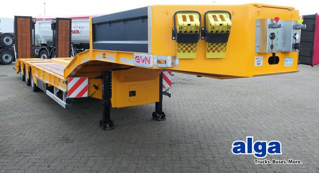 GVN 3GVN, Gelenkt, Hydr. Rampen, Luft-Lift - Félpótkocsi mélybölcsős: 1 kép. GVN 3GVN, Gelenkt, Hydr. Rampen, Luft-Lift - Félpótkocsi mélybölcsős: 1 kép.