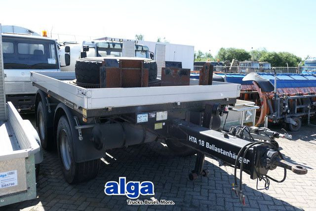 Hüffermann HTA 18.00, Tandem, Ballastanhänger, Luftfederung - Platós pótkocsi: 1 kép. Hüffermann HTA 18.00, Tandem, Ballastanhänger, Luftfederung - Platós pótkocsi: 1 kép.