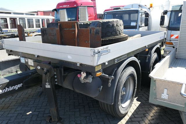 Hüffermann HTA 18.00, Tandem, Ballastanhänger, Luftfederung - Platós pótkocsi: 4 kép. Hüffermann HTA 18.00, Tandem, Ballastanhänger, Luftfederung - Platós pótkocsi: 4 kép.