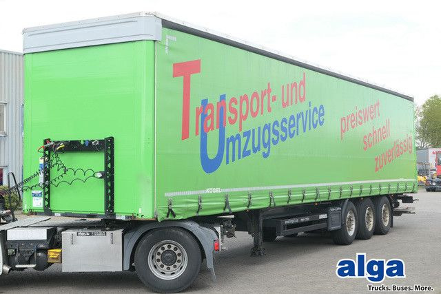 Kögel S24-1, Edscha, LBW, Luft-Lift, Schiebeplane, TOP - Ponyvás félpótkocsi: 1 kép. Kögel S24-1, Edscha, LBW, Luft-Lift, Schiebeplane, TOP - Ponyvás félpótkocsi: 1 kép.