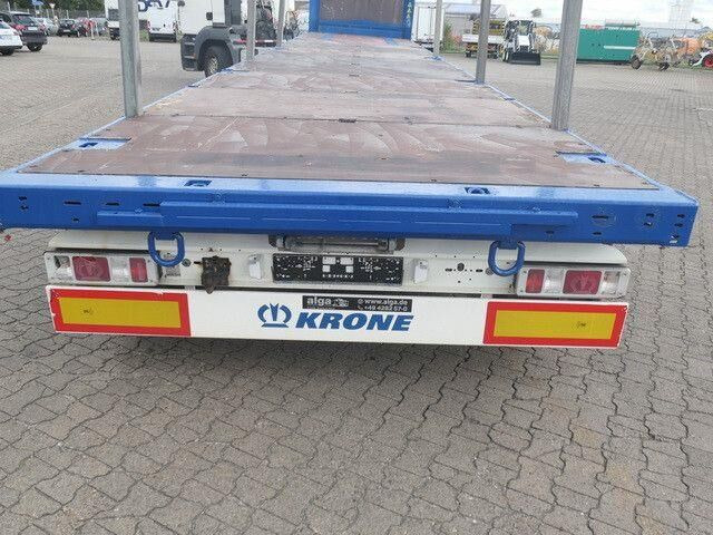 Krone SD, Containerverschlüsse, Luft-Lift, BPW, Rungen - Platós félpótkocsi: 5 kép. Krone SD, Containerverschlüsse, Luft-Lift, BPW, Rungen - Platós félpótkocsi: 5 kép.