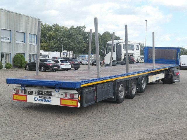 Krone SD, Containerverschlüsse, Luft-Lift, BPW, Rungen - Platós félpótkocsi: 4 kép. Krone SD, Containerverschlüsse, Luft-Lift, BPW, Rungen - Platós félpótkocsi: 4 kép.