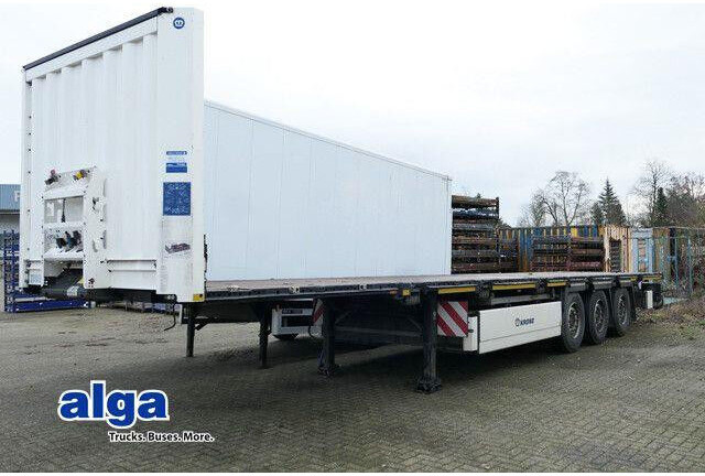 Krone SDP 27, Container, Rungen, 2x Lift, Multi-Lock - Félpótkocsi mélybölcsős: 1 kép. Krone SDP 27, Container, Rungen, 2x Lift, Multi-Lock - Félpótkocsi mélybölcsős: 1 kép.