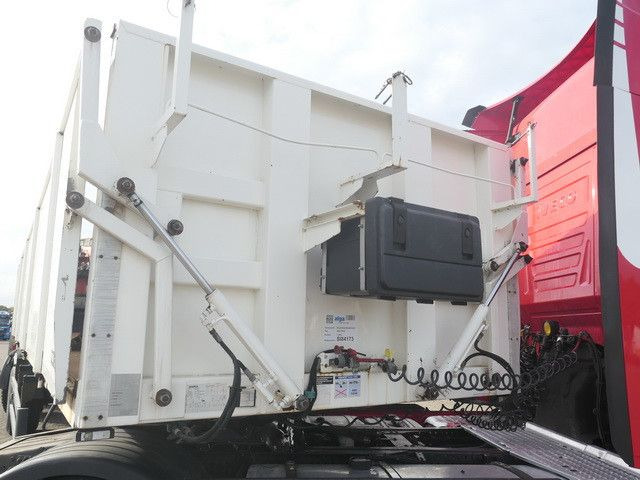 Langendorf SSH 20/25, Kalksandstein, Kran Atlas AK330.2V - Platós félpótkocsi: 3 kép. Langendorf SSH 20/25, Kalksandstein, Kran Atlas AK330.2V - Platós félpótkocsi: 3 kép.