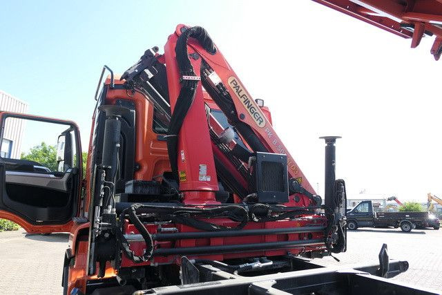 MAN 18.460 TGS/4x2/Meiller/Palfinger 8.501 SLD/AHK - Billenőplatós teherautó, Darus autó: 5 kép. MAN 18.460 TGS/4x2/Meiller/Palfinger 8.501 SLD/AHK - Billenőplatós teherautó, Darus autó: 5 kép.