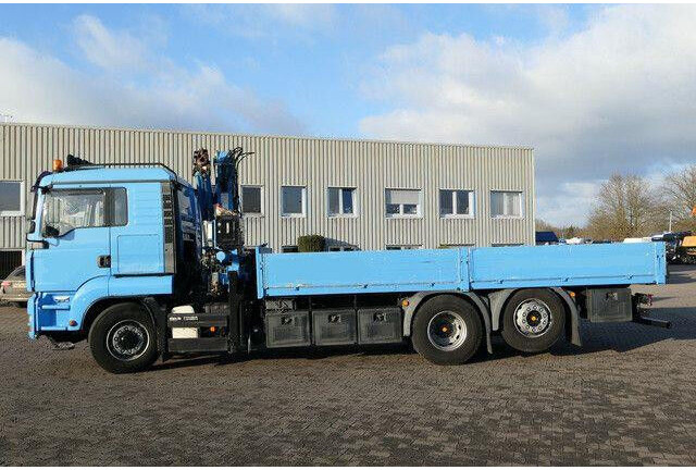 MAN 26.440 6x4H-2 BL TGA, Terex-Atlas 165.5, Funk - Platós teherautó: 3 kép. MAN 26.440 6x4H-2 BL TGA, Terex-Atlas 165.5, Funk - Platós teherautó: 3 kép.