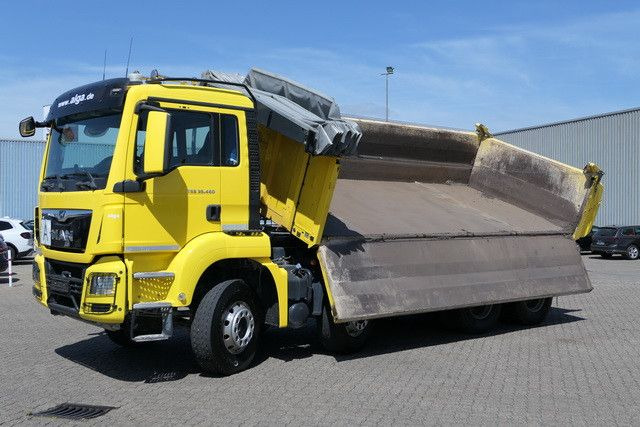 MAN 35.460 TGS BB 8x4, Meiller, Bordmatik, Intarder - Billenőplatós teherautó: 3 kép. MAN 35.460 TGS BB 8x4, Meiller, Bordmatik, Intarder - Billenőplatós teherautó: 3 kép.