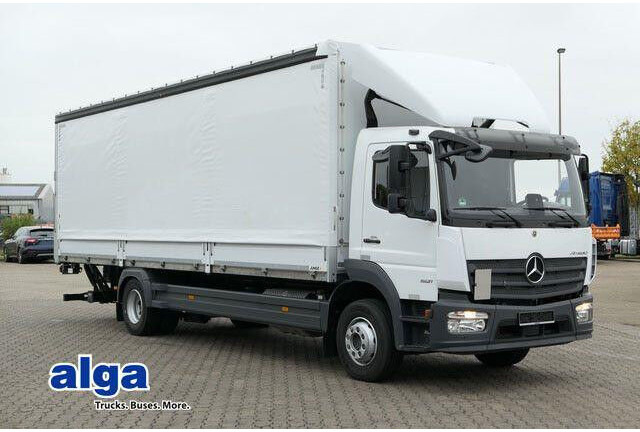 Mercedes-Benz 1521 L Atego 4x2, LBW, Schiebeplane, Klima, Luft - Ponyvás teherautó: 1 kép. Mercedes-Benz 1521 L Atego 4x2, LBW, Schiebeplane, Klima, Luft - Ponyvás teherautó: 1 kép.