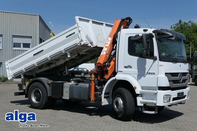 Mercedes-Benz 1829 K Axor, Atlas 116.3-A2L, AHK, Greifer,Klima - Billenőplatós teherautó, Darus autó: 1 kép. Mercedes-Benz 1829 K Axor, Atlas 116.3-A2L, AHK, Greifer,Klima - Billenőplatós teherautó, Darus autó: 1 kép.