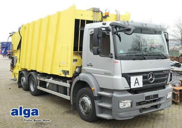 Mercedes-Benz 2533 L Axor 6x2,Faun,Variopress,Zöller-Schüttung - Szemetesautó: 1 kép. Mercedes-Benz 2533 L Axor 6x2,Faun,Variopress,Zöller-Schüttung - Szemetesautó: 1 kép.