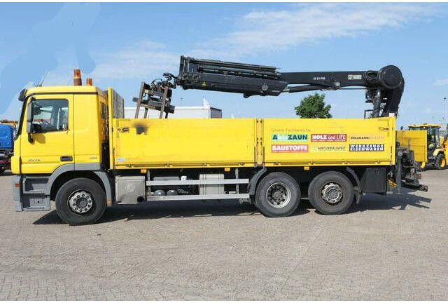 Mercedes-Benz 2536 Actros/MP3/HIAB 211DL/AHK/Klima - Platós teherautó: 4 kép. Mercedes-Benz 2536 Actros/MP3/HIAB 211DL/AHK/Klima - Platós teherautó: 4 kép.