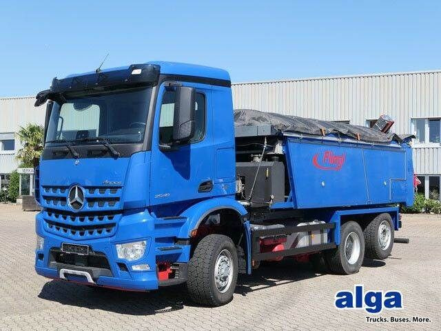 Mercedes-Benz 2548 L Arocs HAD 6x4, Asphalt, Bitumen, Fliegl - Aszfaltozó gép: 1 kép. Mercedes-Benz 2548 L Arocs HAD 6x4, Asphalt, Bitumen, Fliegl - Aszfaltozó gép: 1 kép.