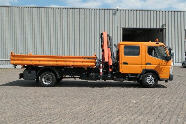 Mitsubishi Fuso Canter 7C18D, Palfinger PK 7001-KA, DOKA - Billenőplatós teherautó, Darus autó: 2 kép. Mitsubishi Fuso Canter 7C18D, Palfinger PK 7001-KA, DOKA - Billenőplatós teherautó, Darus autó: 2 kép.
