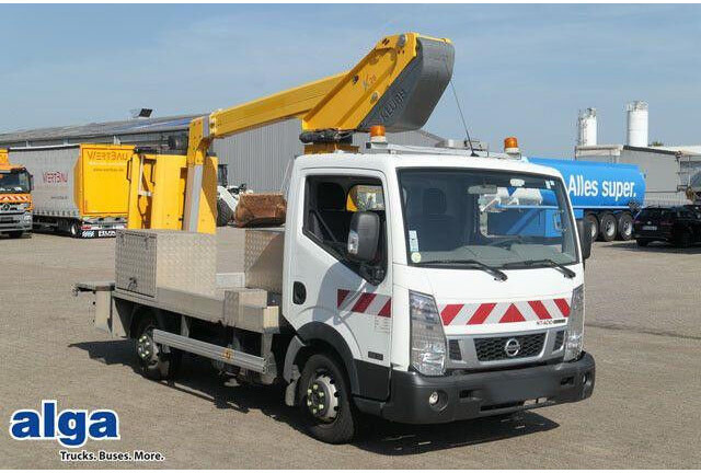 Nissan 32.12 4x2, 11m Arbeitshöhe, Klima,3. Sitz - Emelőkosaras teherautó: 1 kép. Nissan 32.12 4x2, 11m Arbeitshöhe, Klima,3. Sitz - Emelőkosaras teherautó: 1 kép.