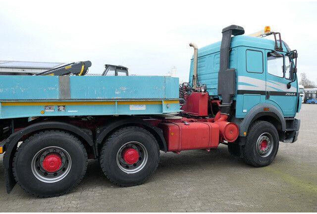 Mercedes-Benz 2644 S 6x4, Hydr., Blattfederung, 321tkm, ZSA - Nyergesvontató: 4 kép. Mercedes-Benz 2644 S 6x4, Hydr., Blattfederung, 321tkm, ZSA - Nyergesvontató: 4 kép.