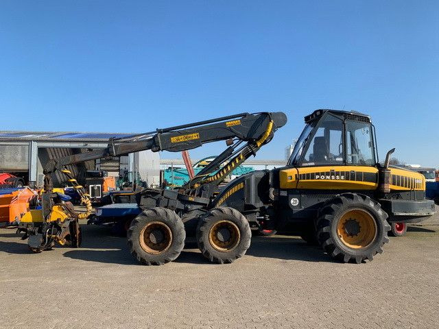 Ponsse Ergo H6, Harvester, Forstmaschine, Kran - Kihordó: 2 kép. Ponsse Ergo H6, Harvester, Forstmaschine, Kran - Kihordó: 2 kép.