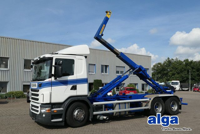 Scania G 440 LB6X4, Hynalift HVL 110994, Retarder,Klima - Horgos rakodó teherautó: 1 kép. Scania G 440 LB6X4, Hynalift HVL 110994, Retarder,Klima - Horgos rakodó teherautó: 1 kép.