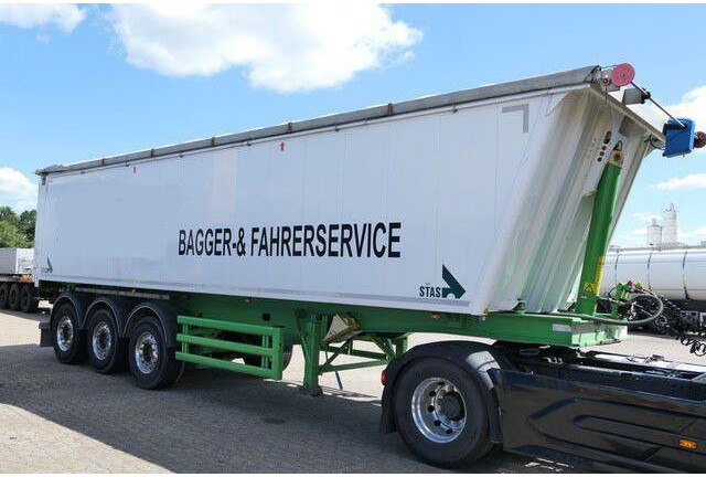 Félpótkocsi billenőplatós Stas S300CX, Alu, 46m³, Cramaro, SAF, Lenkachse!: 9 kép.