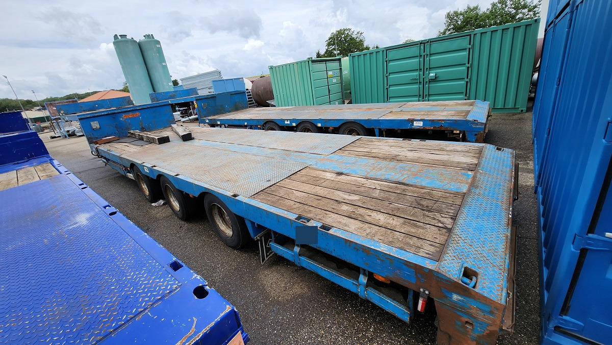 NOOTEBOOM Semi remorque extensible - Félpótkocsi mélybölcsős: 1 kép. NOOTEBOOM Semi remorque extensible - Félpótkocsi mélybölcsős: 1 kép.