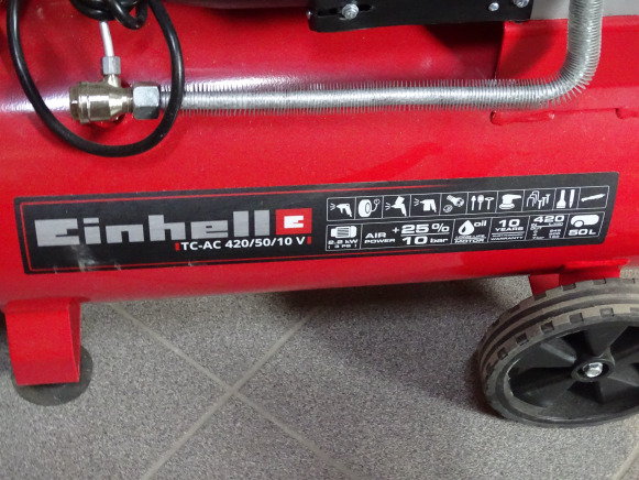 Compresseur EINHELL TC-AC 420/50/10V - Légkompresszor: 2 kép. Compresseur EINHELL TC-AC 420/50/10V - Légkompresszor: 2 kép.
