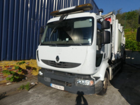 REF:1387 - Camion poubelle Renault Midlum 270DXI (2011-189.728 km) - Szemetesautó: 1 kép. REF:1387 - Camion poubelle Renault Midlum 270DXI (2011-189.728 km) - Szemetesautó: 1 kép.