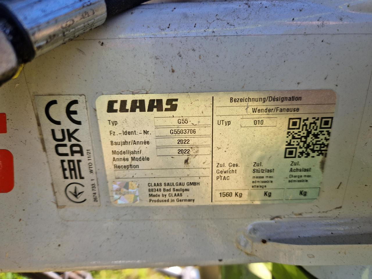 CLAAS Volto 1100 - Szénaforgató: 2 kép. CLAAS Volto 1100 - Szénaforgató: 2 kép.