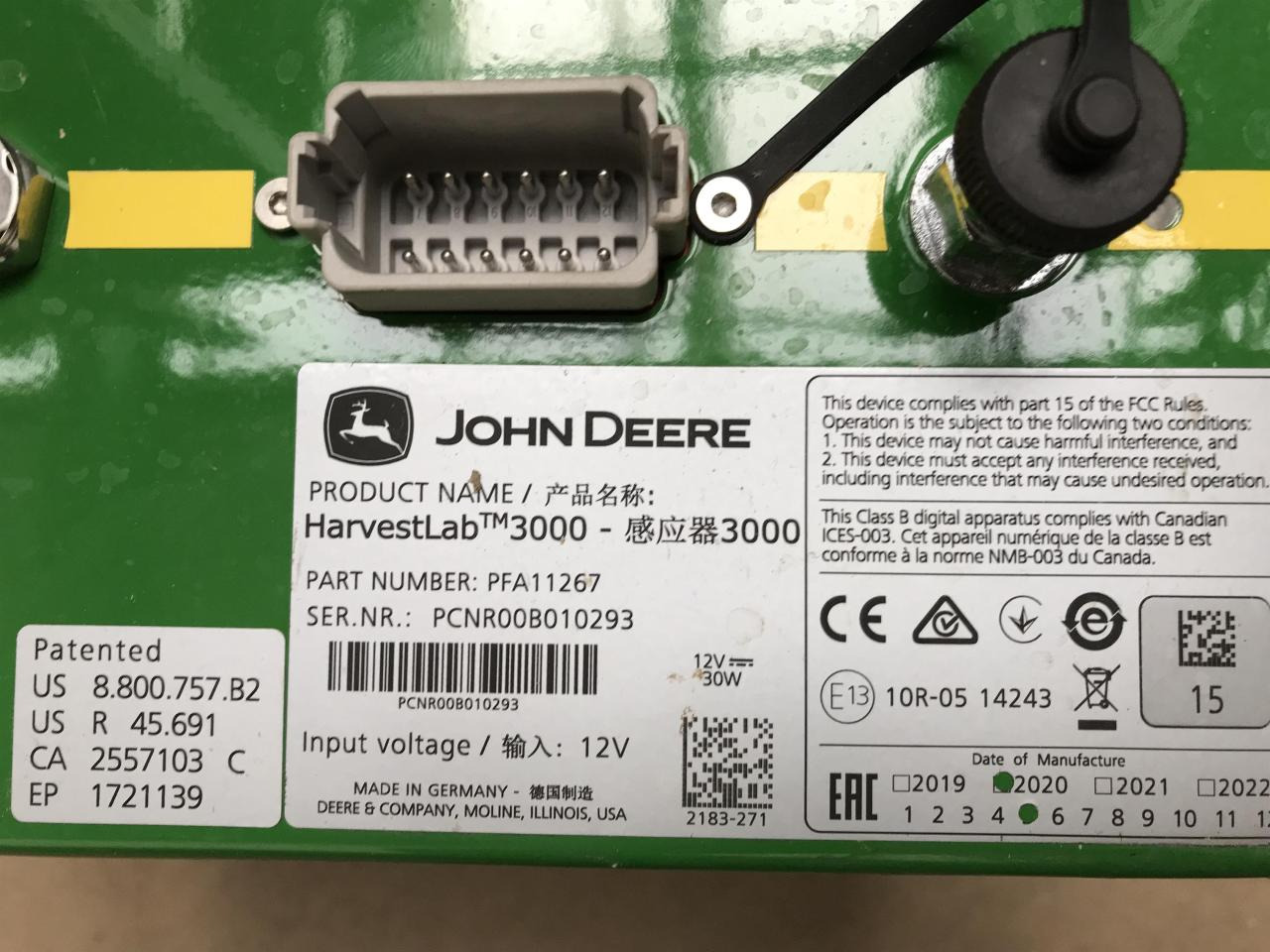 John Deere HarvestLab 3000 - Navigációs rendszer - Mezőgazdasági gépek: 5 kép. John Deere HarvestLab 3000 - Navigációs rendszer - Mezőgazdasági gépek: 5 kép.