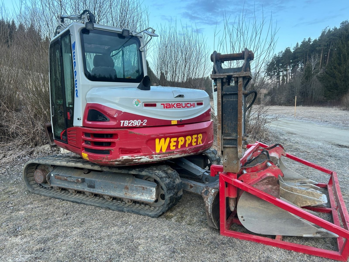 Takeuchi TB290-2 Bagger, Minibagger - Minikotró: 2 kép. Takeuchi TB290-2 Bagger, Minibagger - Minikotró: 2 kép.